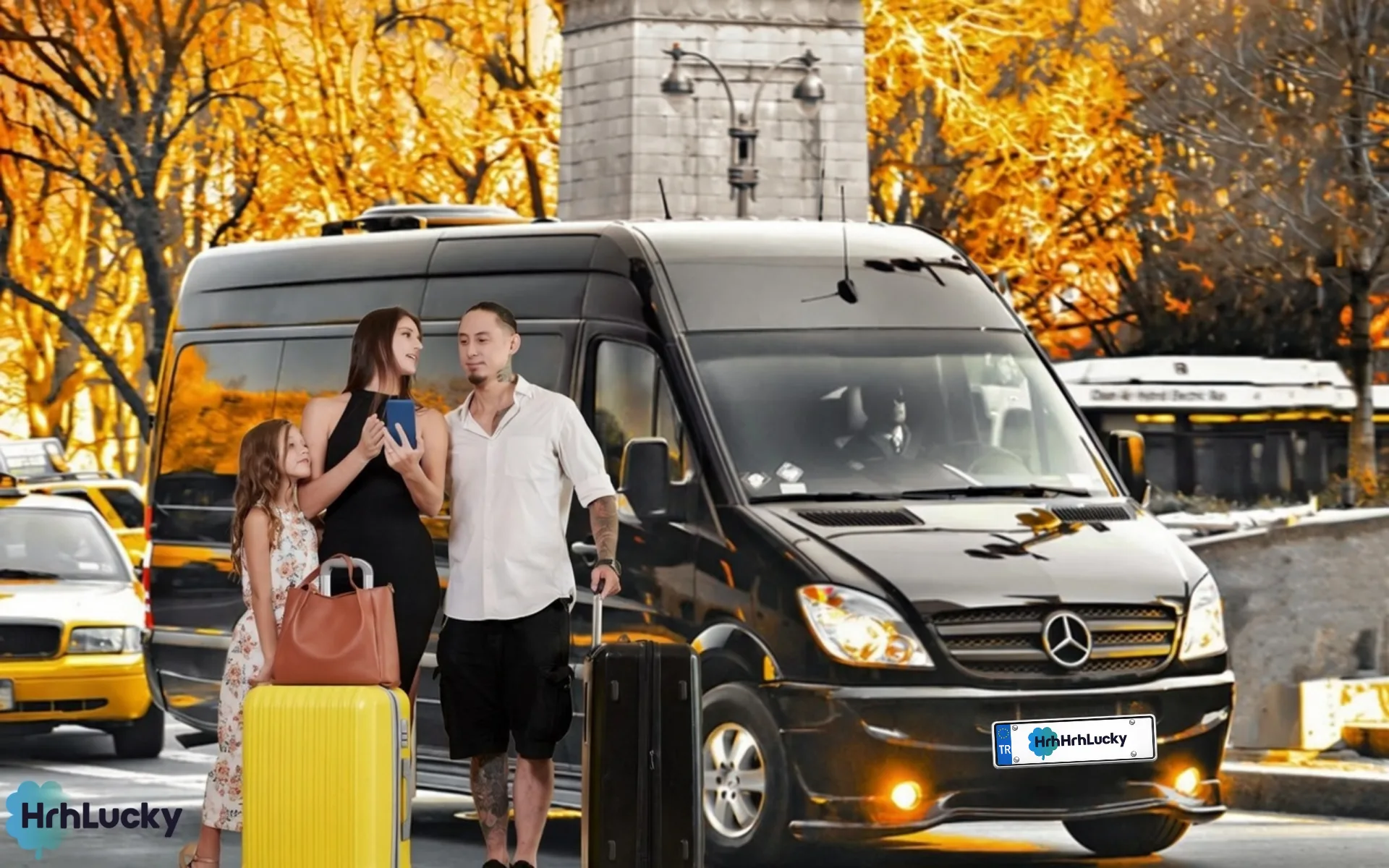 سيارة مع سائق لالتوصيل مطار