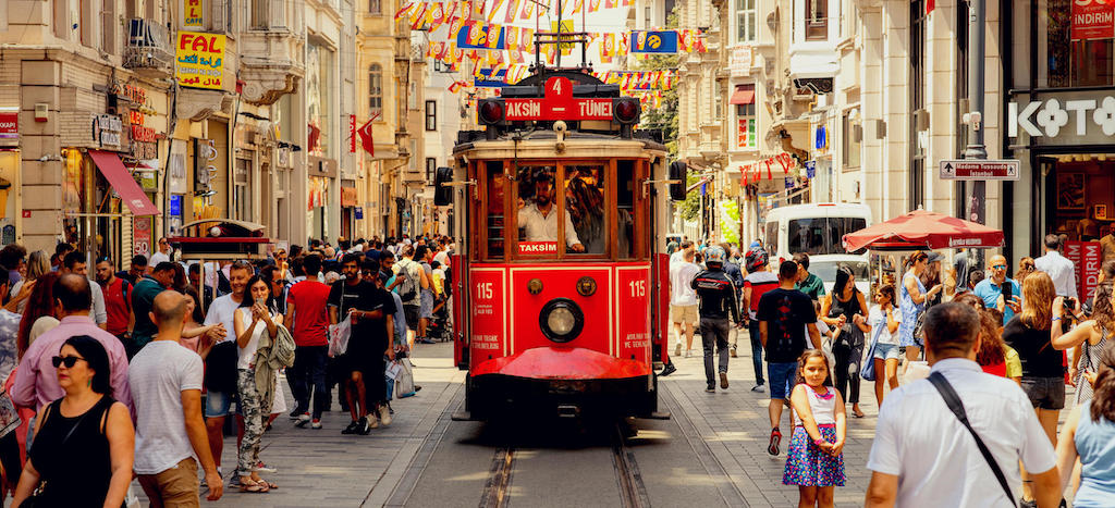 The famous Istiklal Avenue